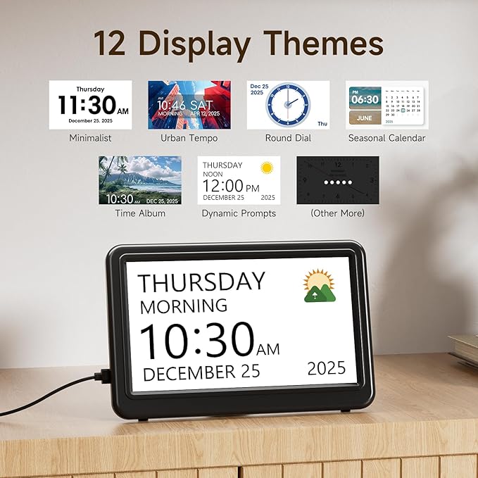 Raynic Date Clock, Digital Calendar Clock - Image 2