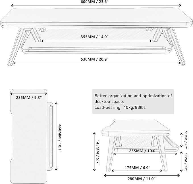 Fenge Monitor Stand, Monitor Stands Riser - Image 4
