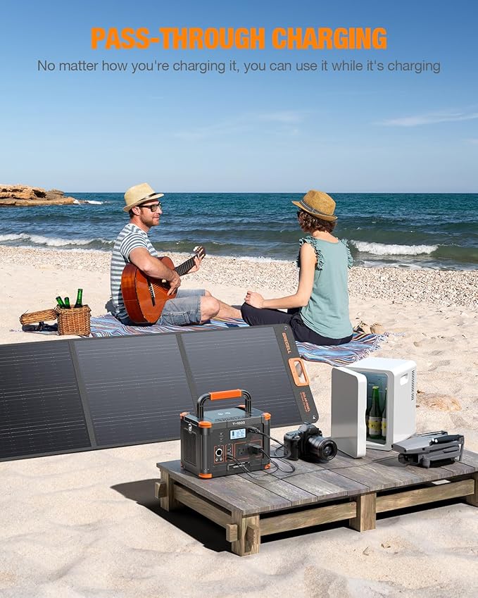 GRECELL 999Wh Solar Generator 1000W, Portable Power Station - Image 8