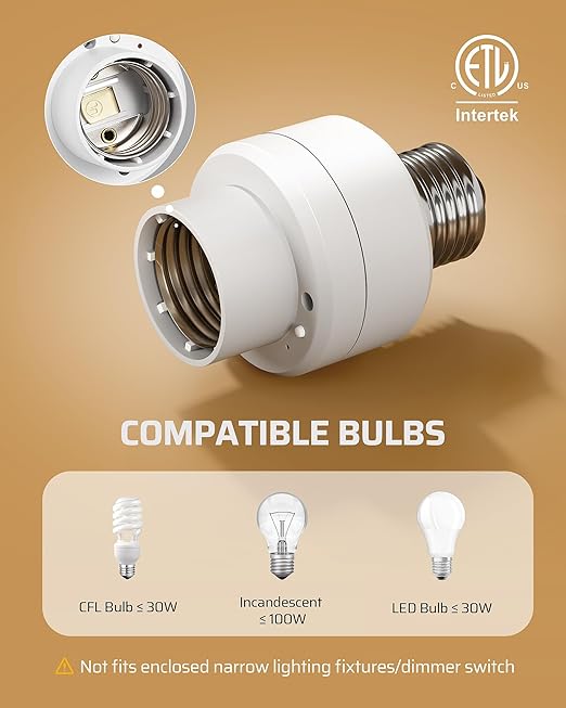 DEWENWILS Remote Control Light Socket - Image 5