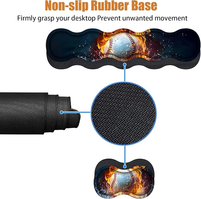 4 in 1 Ergonomic Keyboard Wrist Rest & Mouse Pad Wrist Rest Set, Large XXL - Image 4