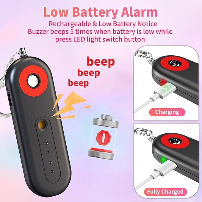 Rechargeable Personal Safety Alarm - Image 5
