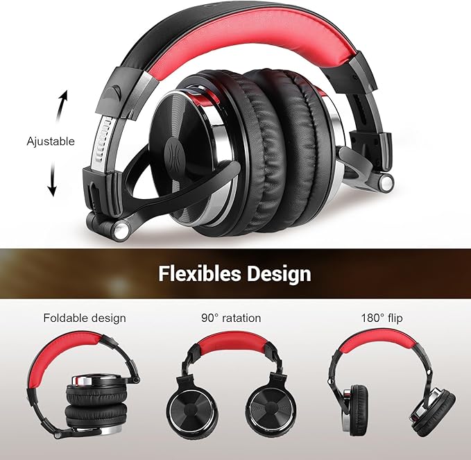 OneOdio Wired Over Ear Headphones Studio Monitor & Mixing DJ Stereo Headsets - Image 8