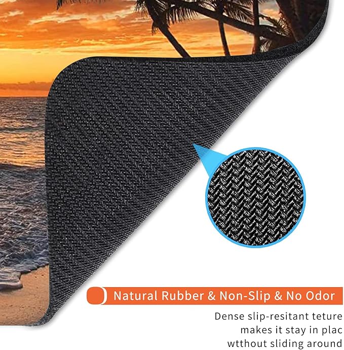 Armanza Square Mouse Pad Beach Sunset, Personalized Premium-Textured Custom - Image 5