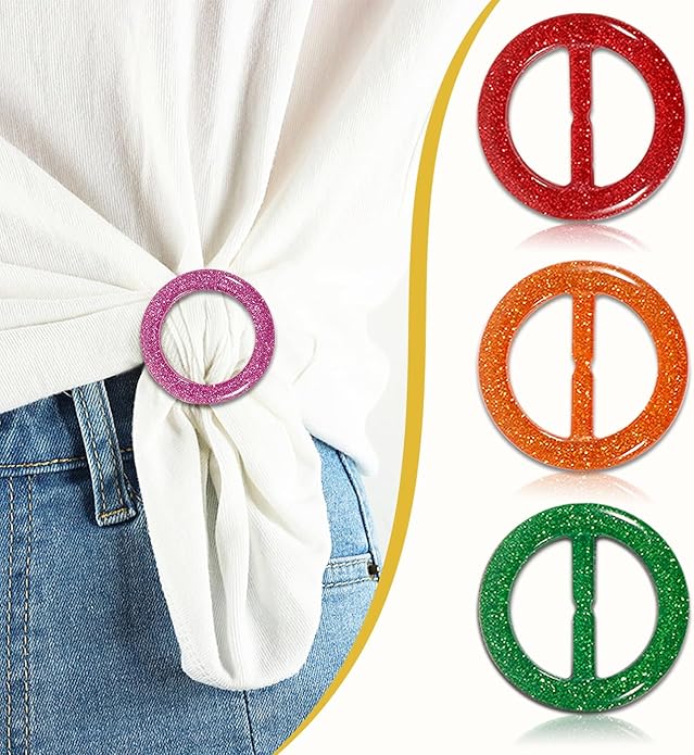 T-Shirt Clips 9 PCS, Clothes Corner Knotted Button, Fashion Alloy Pearl - Image 4