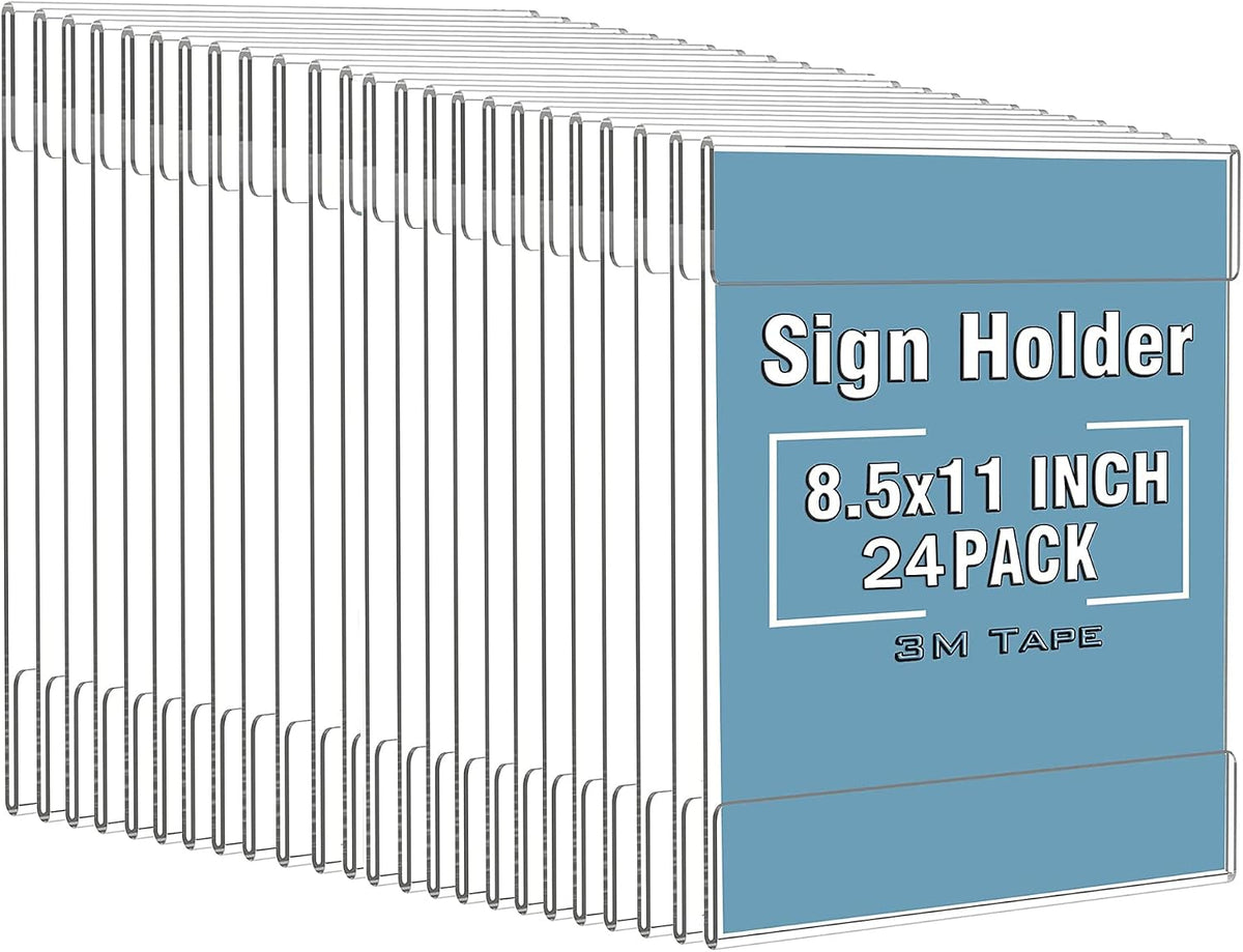 Dingelex 24 Pack Wall Mount Signs 8.5 x 11, Store