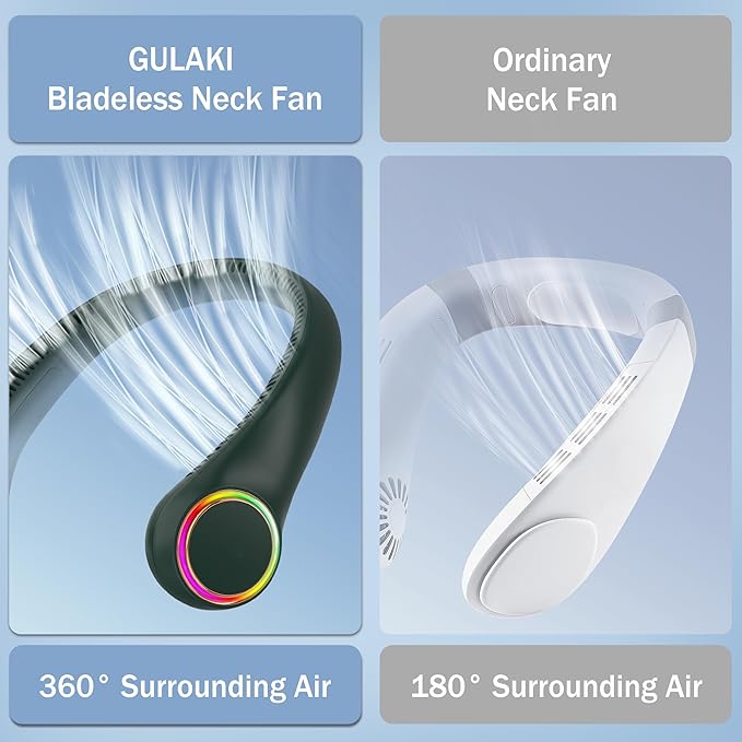 Neck fan, Portable Fan with 5-17H Lifespan, 4000mAh Neck fan air conditioner - Image 7