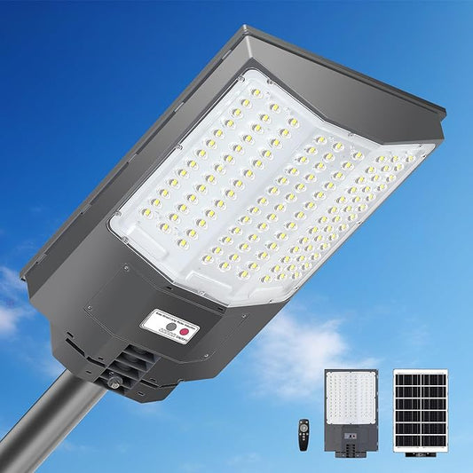 8500W Solar Street Lights Outdoor, 550000LM 7000K Solar Parking Lot Lights Dusk by ZarkureSolarStreetLight