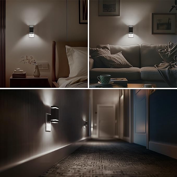 Briignite Red Motion Sensor Night Light, Dusk to Dawn Nightlights 2Pack - Image 5