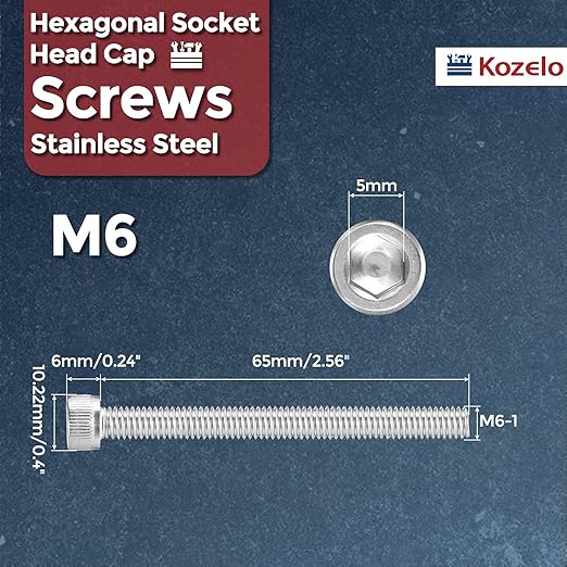 Kozelo 20pcs Socket Head Cap Screws - Image 2