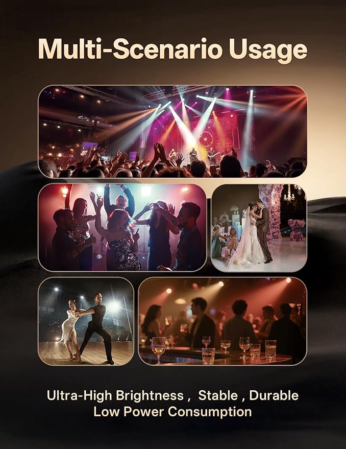 36 LED Stage Lights 7 Modes RGB DJ Par Lights - Image 8