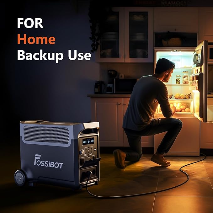 FOSSiBOT F3600 Portable Power Station, 5x120V AC Output 3600W/3840Wh LiFePO4 - Image 4