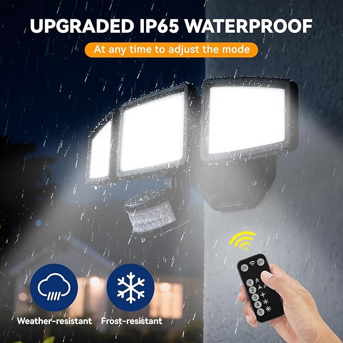 PURICH LED Security Lights Motion Sensor Light Outdoor, Waterproof, Flood Light - Image 6