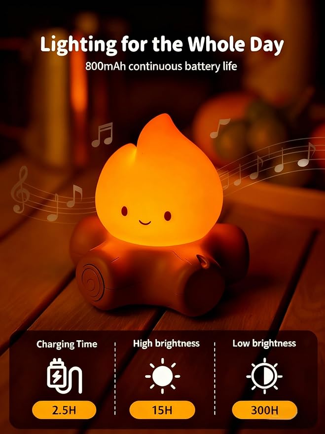 Tarinks Campfire Night Light, Portable Flame Lamp - Image 6