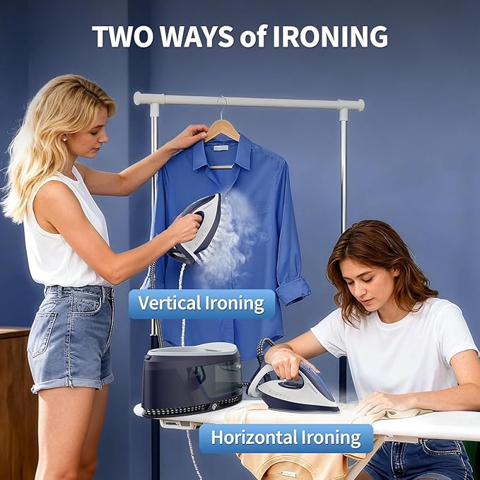IRONDAY Steam Iron for Clothes, 1500W Professional Steam Station, 67.62oz Water - Image 3
