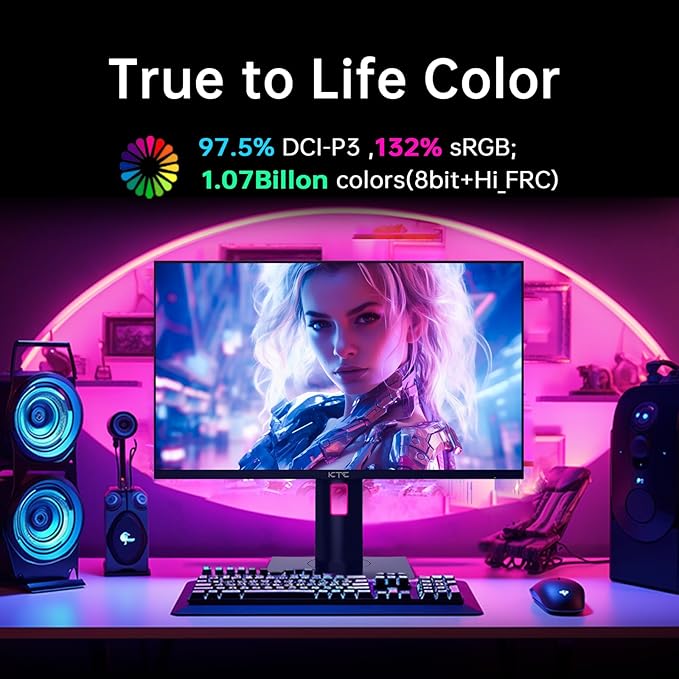 KTC 27" 4K UHD 144Hz Gaming Monitor - Image 4