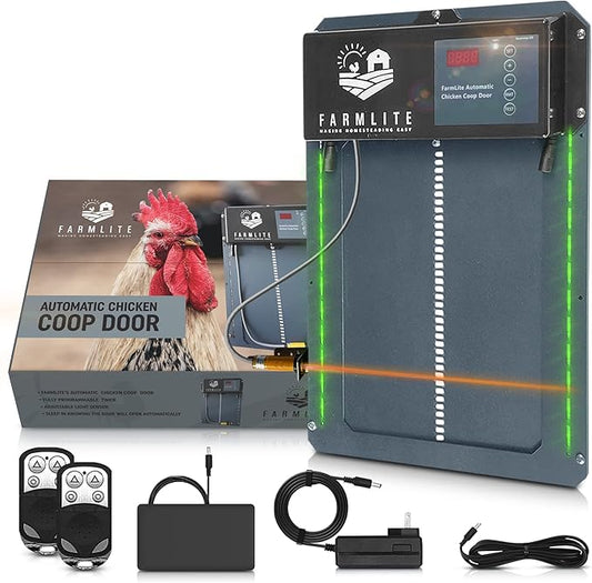 FarmLite Automatic Chicken Coop Door Opener | Non-Battery Powered Automatic by FARMLITE