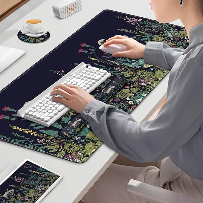 ToLuLu Desk Mat, XXL Large Mouse Pad Wrist Support Set，4 in1 Gaming Mousepad - Image 9