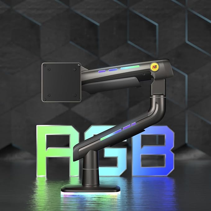 NB Gaming Monitor Arm for Screen up to 60 inches, Holds 44 lbs, VESA 75/100 - Image 4