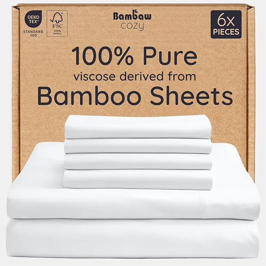 Bambaw King Size Cooling Sheets Set 6pcs by Bambaw