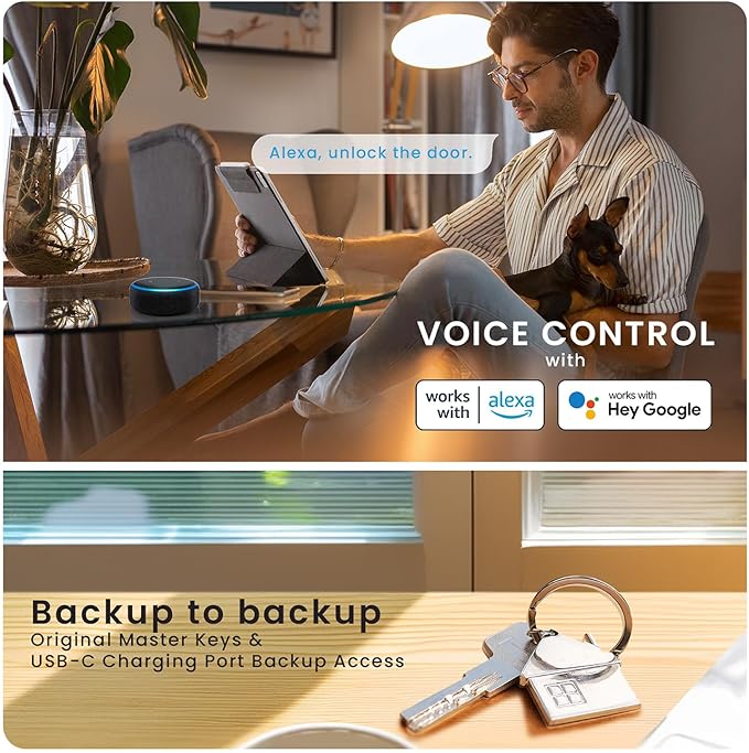 Lockly Smart Lock Secure Pro, Fingerprint Door Lock, Keyless Entry, Built-in - Image 9