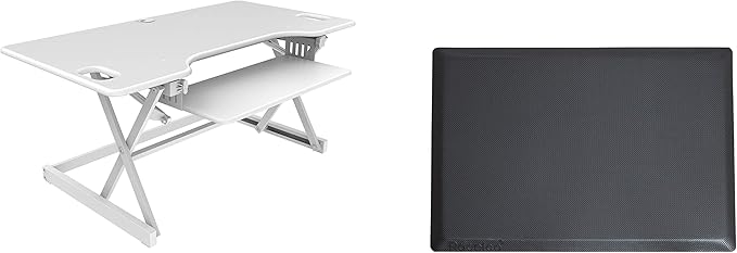 Rocelco 46" Large Height Adjustable Standing Desk Converter by Rocelco