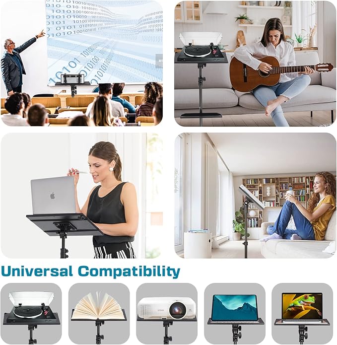 Lusweimi Projector Tripod Stand, 50” Laptop Stand - Image 4