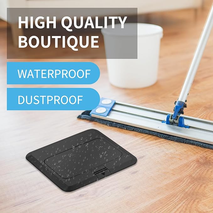 Vagueior Recessed Floor Electrical Outlet Kit, Waterproof Electrical Outlet - Image 6