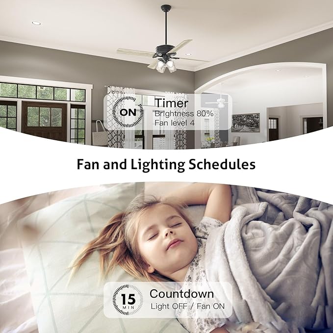 TREATLIFE Smart Ceiling Fan Control and Dimmer Light Switch, 2.4GHz WiFi Only - Image 7