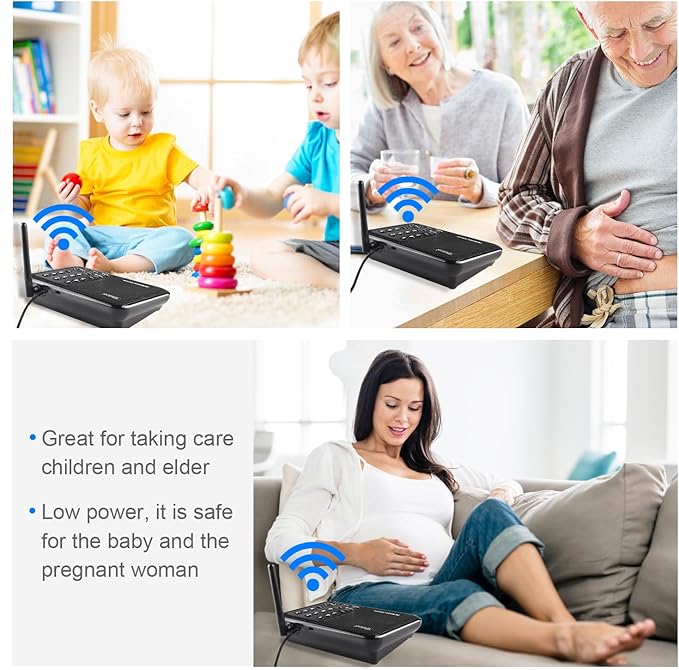 Wuloo Intercoms Wireless for Home 5280 Feet Range 10 Channel 3 Code, Wireless - Image 3