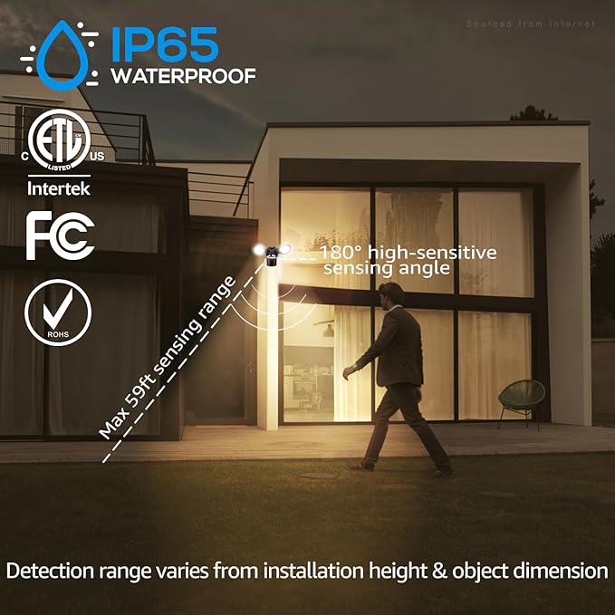 LEONLITE COB LED Security Light, Motion Sensor Outdoor Lights, Dusk to Dawn - Image 3