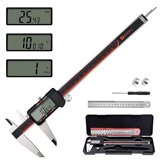 HARDELL Digital Caliper, 0-8 Inch Caliper Measuring Tool by HARDELL