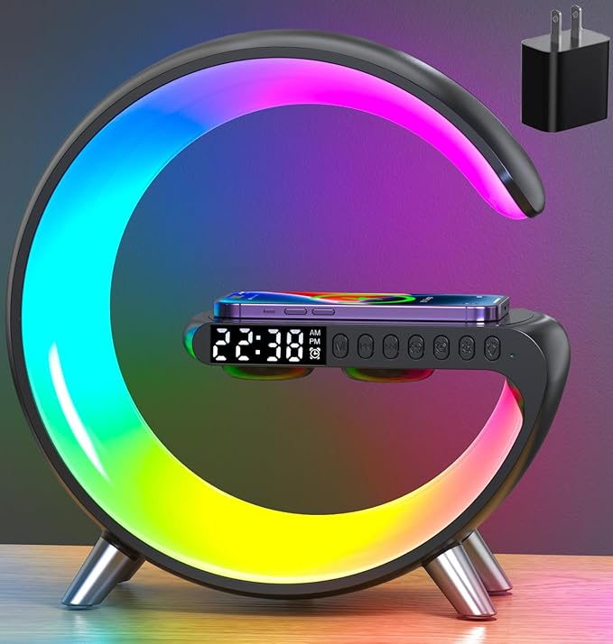 Smart Table Lamp, 15W Wireless Charger Station by ALYNIC