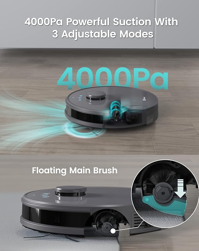 Lefant Robot Vacuum, 2200Pa Suction, 120 Min Runtime, Self-Charging Robotic - Image 2
