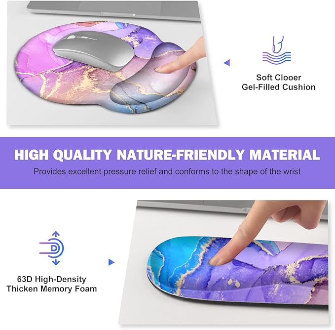 Gaming Mouse Pad, Large Desk Mat, Cute Desk Pad Protector, 4in1 XXL Mousepad + - Image 3