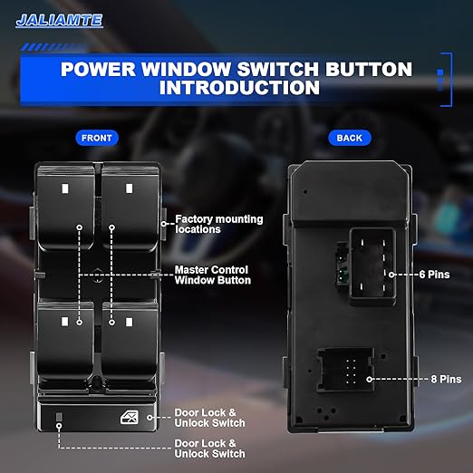 JALIAMTE 20945129 Master Power Window Switch Driver Side, Window Control Switch - Image 2