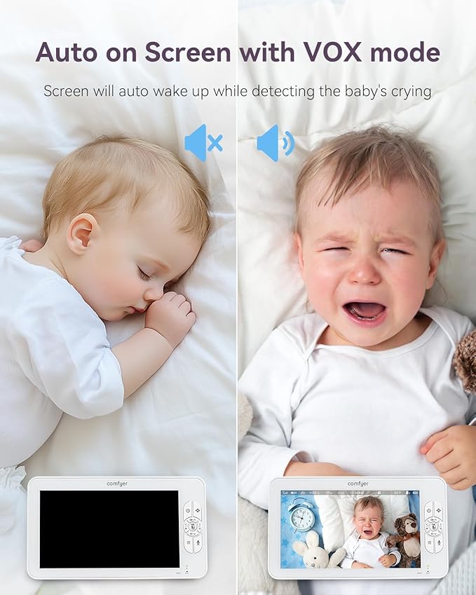 Comfyer 7" HD Split-Screen Baby Monitor - Image 8