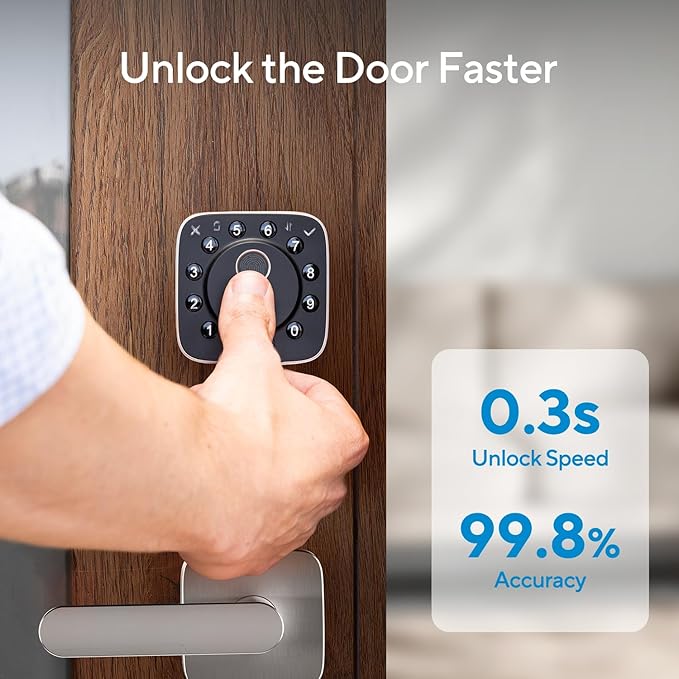 ULTRALOQ 2025 Upgrade Bolt Fingerprint Matter Smart Lock, Fingerprint Keyless - Image 5
