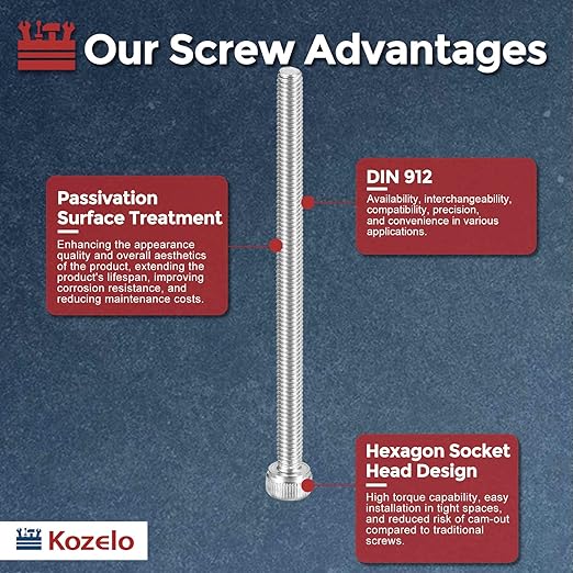Kozelo 25pcs Socket Head Cap Screws - Image 3