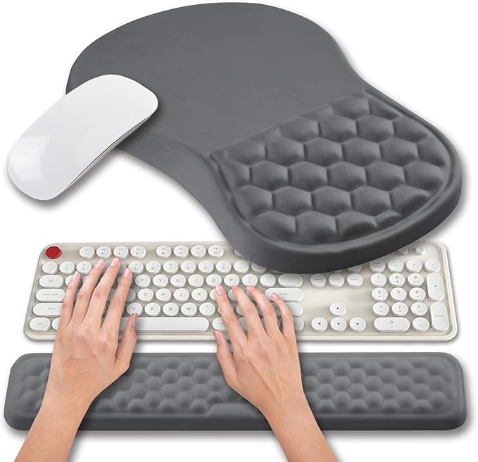 Hokafenle 2 in 1 Ergonomic Mouse Pad Wrist Support & Wrist Rest by Hokafenle