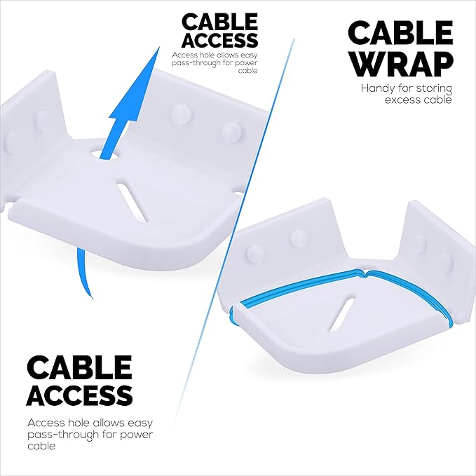 BRAINWAVZ Drill Free Tilted Corner Wall Mount Small Shelf - Image 6