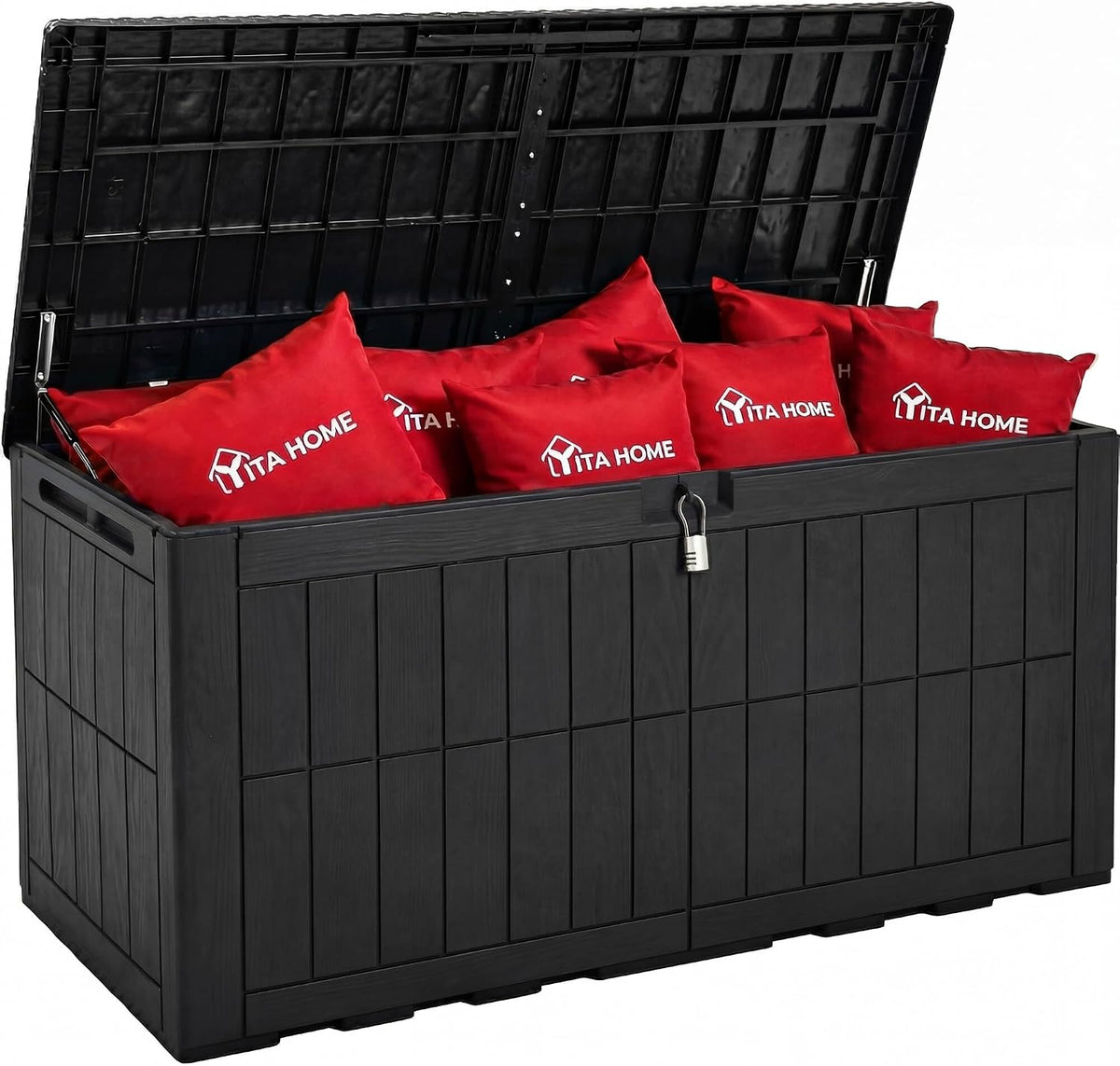 yitahome 134 gallon large deck box, main product view