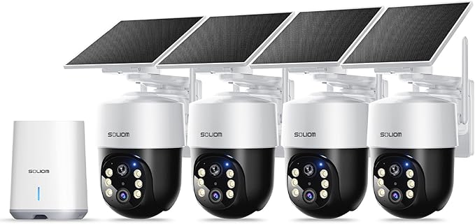 SOLIOM Security Cameras Wireless Outdoor, 8MP Ultra HD by SOLIOM