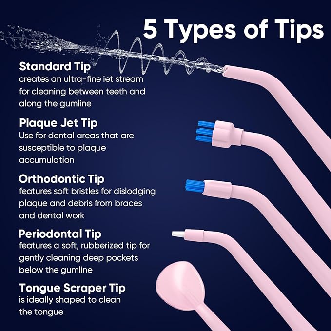MySmile LP211 Cordless Water Flossers, Portable Rechargeable Oral Irrigator - Image 4