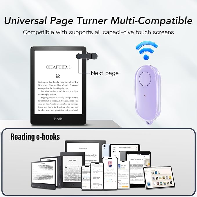 Remote Control Page Turner for Kindle Paperwhite Oasis Kobo eReaders, Kindle - Image 6