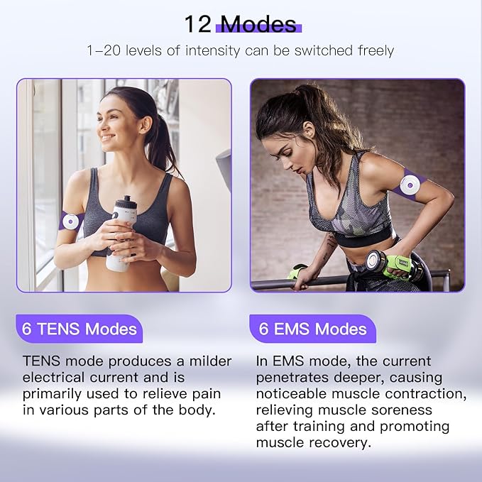 Wireless TENS & EMS Unit Back Pain Relief Massager - Image 5