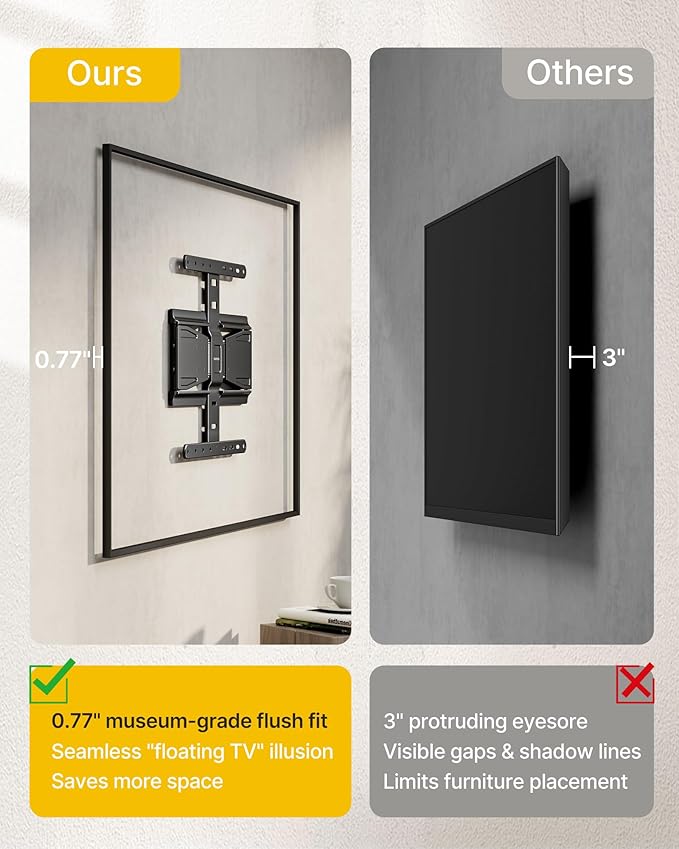 monTEK 0.77" Ultra Slim TV Wall Mount - Image 4