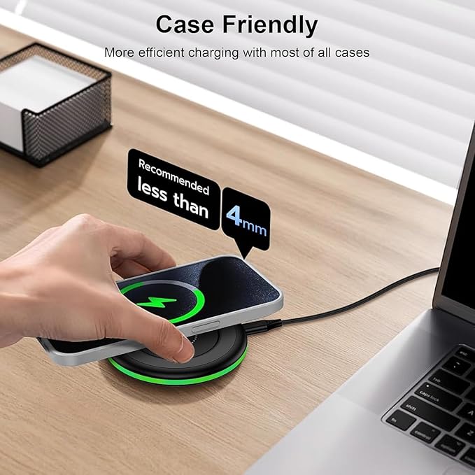 for Samsung Wireless Charger Fast Charging Pad 2 Pack Compatible Samsung Galaxy - Image 4