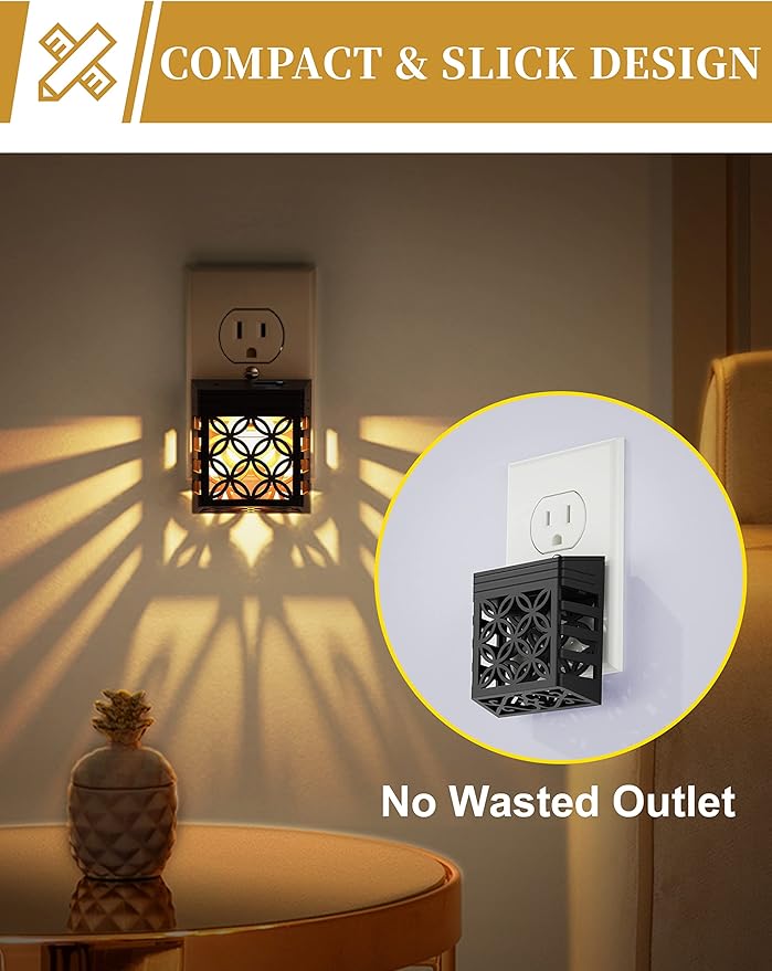 DORESshop Plug-in Night Lights, Dusk to Dawn Sensor, Adjustable Brightness - Image 5
