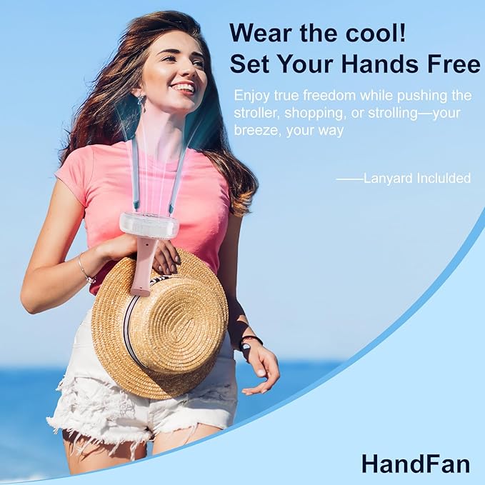 HandFan Upgraded Portable Handheld Misting Fan, Rechargeable Personal Mister Fan - Image 7